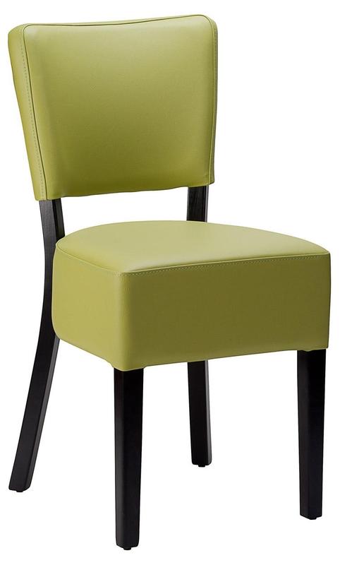 Alto FB Side Chair - Lime Green / Black Frame - main image