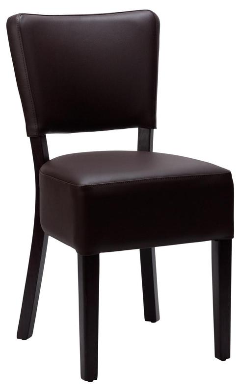 Alto FB Side Chair - Dark Brown / Wenge Frame  - main image