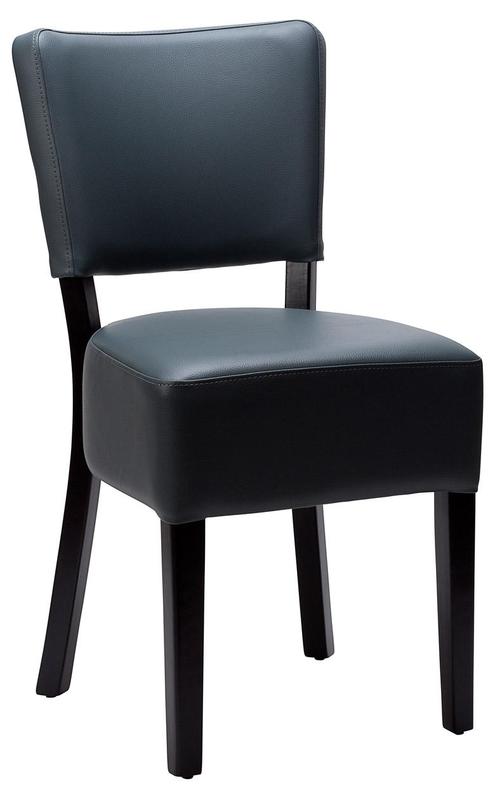 Alto FB Side Chair - Iron Grey / Black Frame  - main image