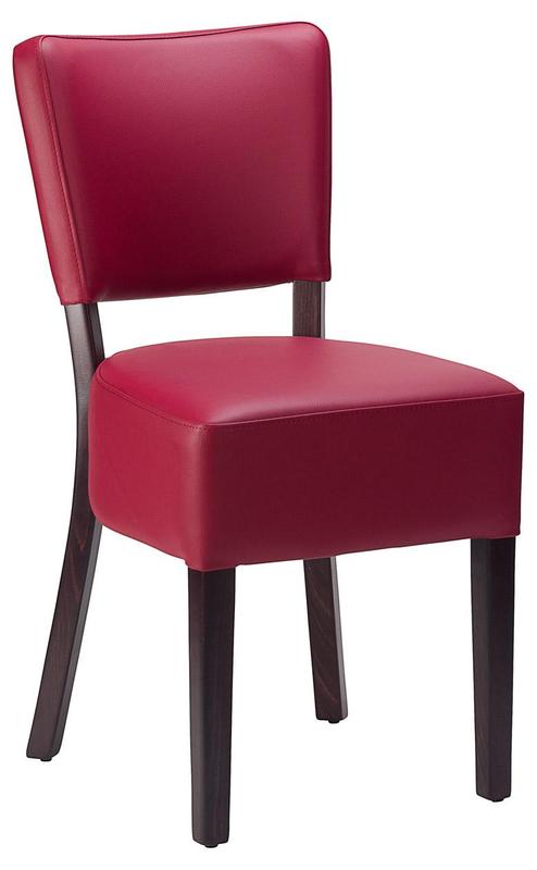 Alto FB Side Chair - Wine / Wenge Frame - main image