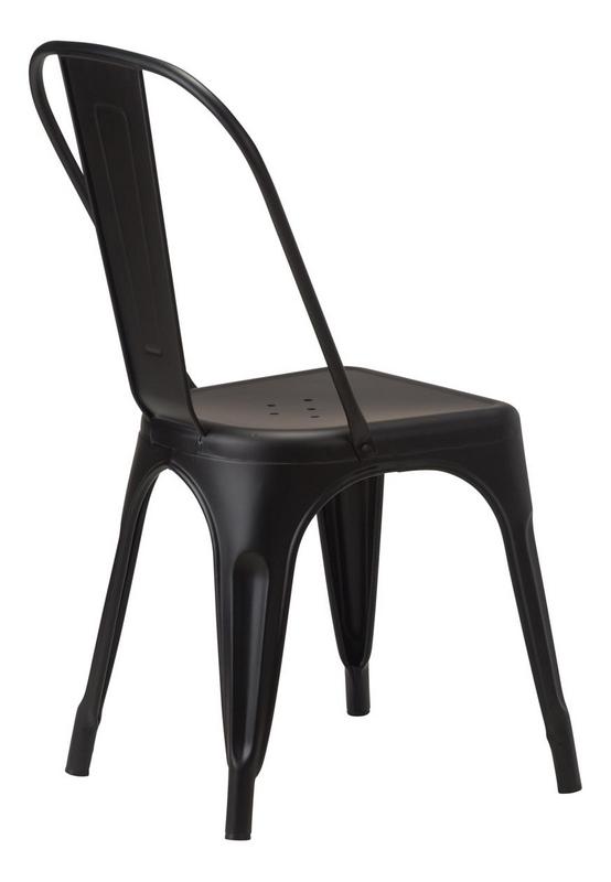 French Bistro Side Chair - Black Matt  - main image