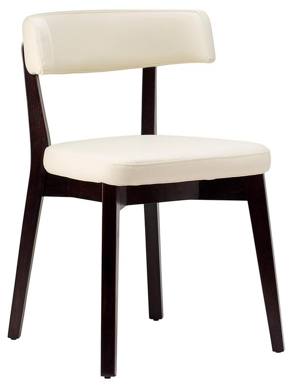 Nico Side Chair  - Ivory / Wenge Frame  - main image