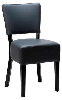 Alto FB Side Chair - Iron Grey / Black Frame 