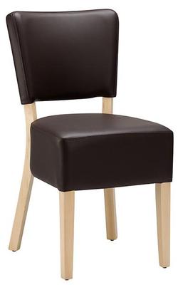Alto FB Side Chair - Dark Brown / Light Beech