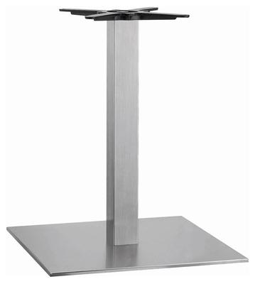 Apollo Large Square Base - Dining Height -Stainless