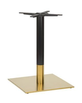 Midas Large Square Table Base (DH-Black/Brass)