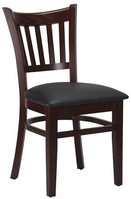 Vito Side Chair - Black / Walnut
