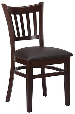 Vito Side Chair - Dark Brown/ Walnut