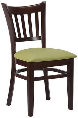 Vito Side Chair - Lime Green / Walnut