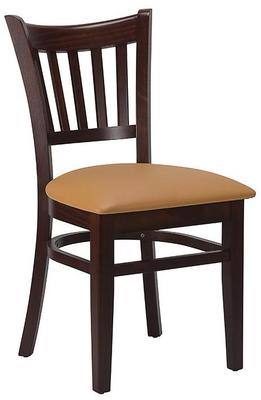 Vito Side Chair - Ochre Brown / Walnut