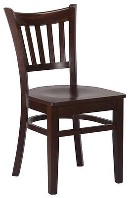 Vito Side Chair - Solid Seat - Walnut