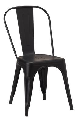 French Bistro Side Chair - Black Matt  - thumbnail image 1