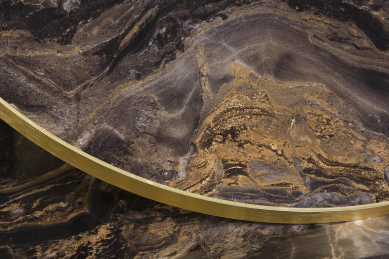 Marbled Cappuccino F9482 / Gold ABS Edge - 25mm Laminate  - main image