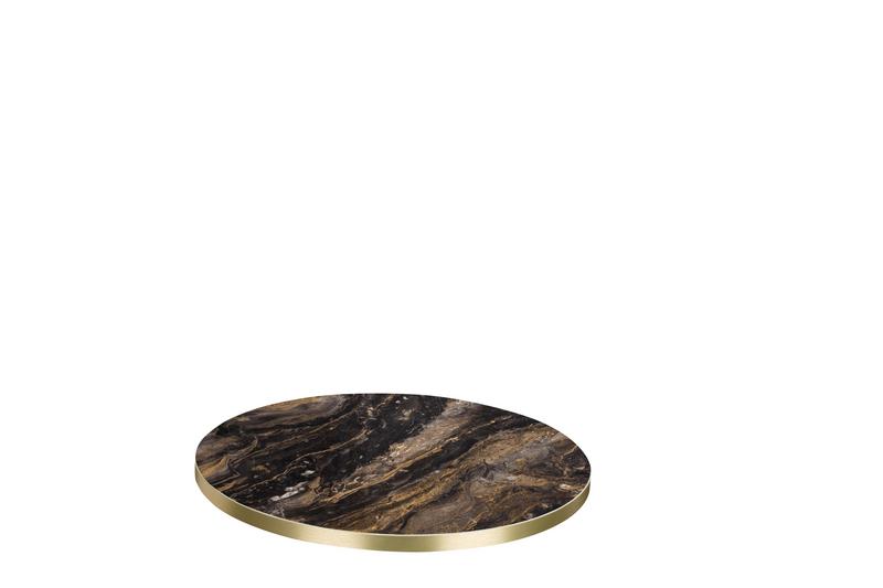 Marbled Cappuccino F9482 / Gold ABS Edge - 25mm Laminate  - main image