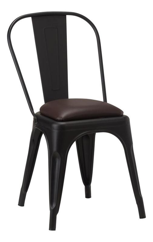 French Bistro Side Chair - Black Matt  - main image