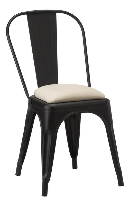 French Bistro Side Chair - Black Matt  - main image