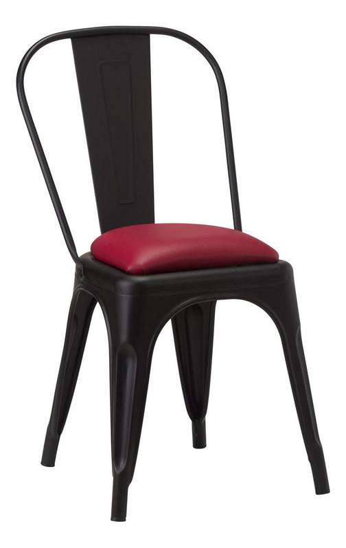 French Bistro Side Chair - Black Matt  - main image