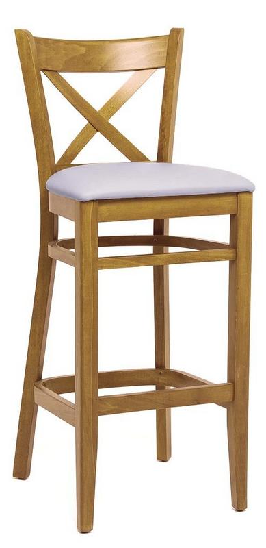 Cross  Highchair - Veneer / Upholstered Seat (Also available in full Veneer)  - main image