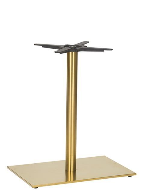 Midas Single Rectangular Table Base (DH-Brass) - main image