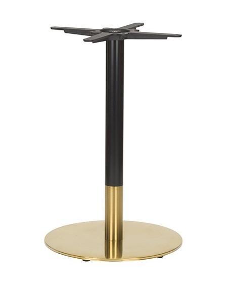 Midas Small Round Table Base (DH-Black/Brass)  - main image