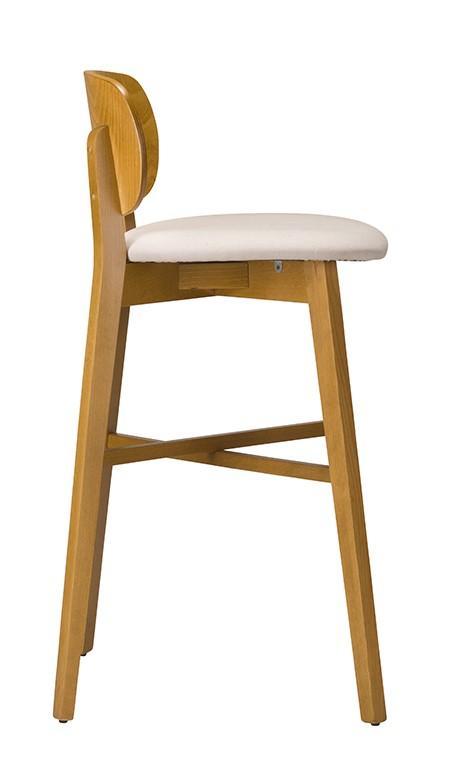 Rana High Chair - Veneer Back / Upholstered Seat - main image