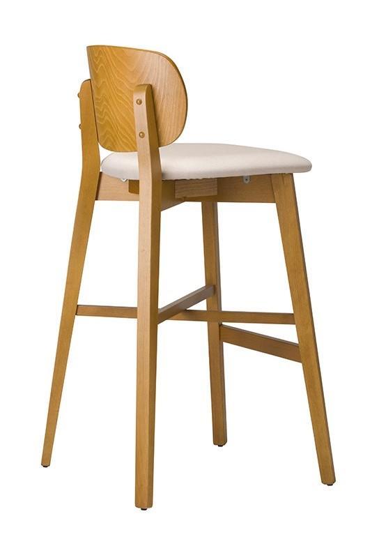 Rana High Chair - Veneer Back / Upholstered Seat - main image