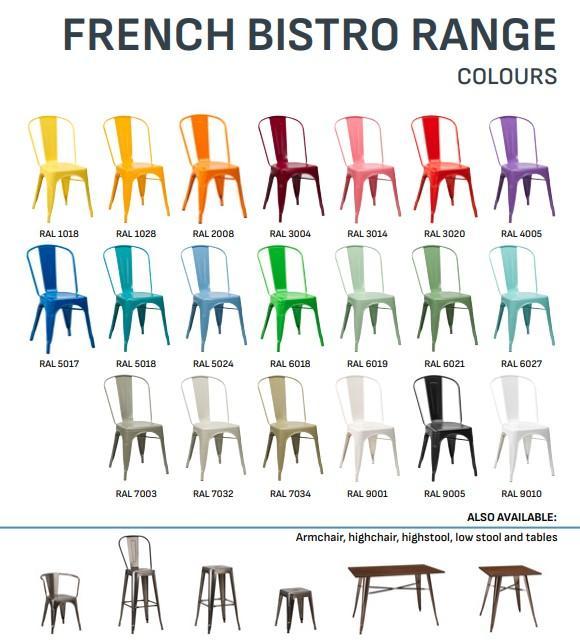 French Bistro RAL Finish - 7 To 10 Days - main image