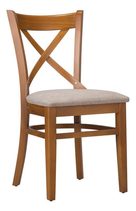 Cross Side Chair - Upholstered Seat - main image