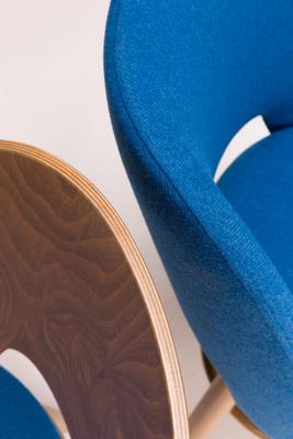 Alasia Side Chair - Veneer Back / Upholstered Seat - thumbnail image 6