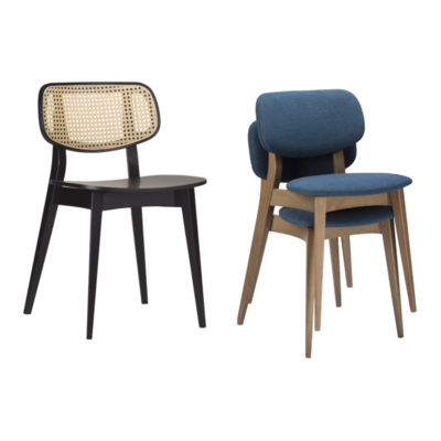 Gordona Side Chair - Stacking - Cane Back - UK Finish