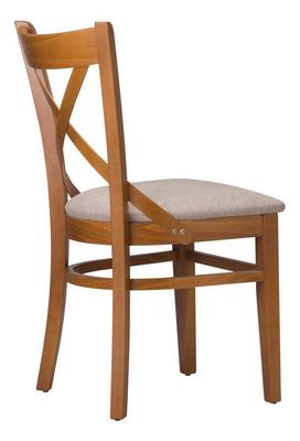 Cross Side Chair - Upholstered Seat - thumbnail image 3