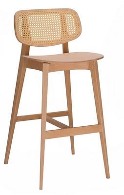 Gordona High Chair / Cane Back - RAW