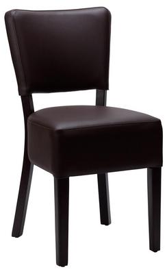 Alto FB Side Chair - Dark Brown / Wenge Frame  - thumbnail image 1