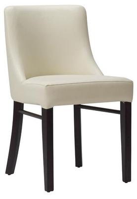 Merano Side Chair - Ivory / Wenge - thumbnail image 1